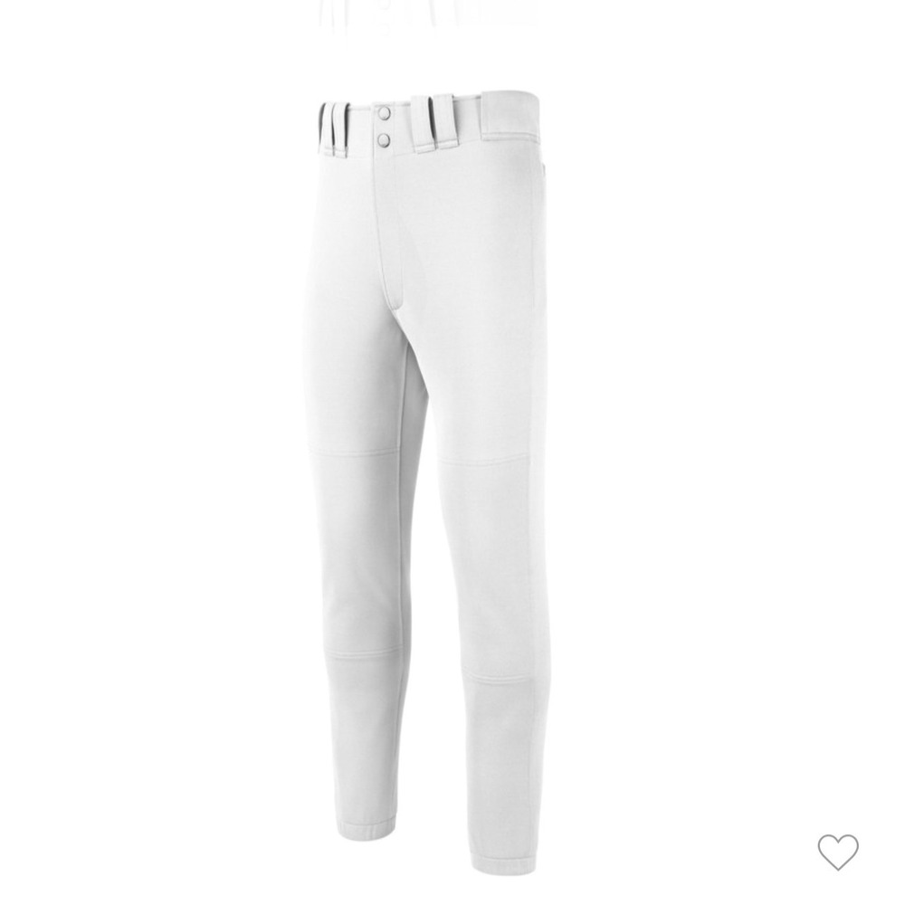 Mizuno Youth Premier Players Pant Elastic Bottom + padding white XXL NWT